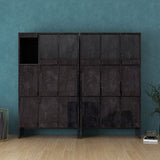 本棚 A4書類収納 収納家具 フラップ扉