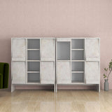 サイドボード ブックシェルフ 扉付き収納