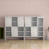 収納棚 リビング収納 マガジンラック フラップ扉