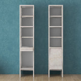 洗面所収納 キャビネット ラック 扉付き収納