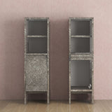 サイドボード フラップ扉 洗面所収納 扉付き収納