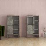 タオル収納 洗面所収納 ランドリーラック 扉付き収納