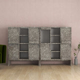 サイドボード ブックシェルフ 扉付き収納