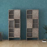 サイドボード マガジンラック フラップ扉 収納家具 洗面所収納