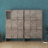 本棚 リビング本棚 ラック フラップ扉 収納家具