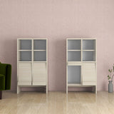 収納棚 リビング収納 ラック 扉付き収納