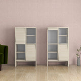 本棚 リビング本棚 扉付き収納 収納家具