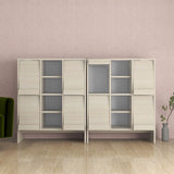 サイドボード マルチ収納 洗面所収納 フラップ扉