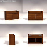 プッシュ式扉 ルーター収納ボックス