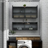 吊り戸棚 ウォールキャビネット | Mirai ウォールキャビL アクリル戸 802540 木目