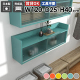 壁掛け棚 賃貸 | Mirai ウォールキャビL アクリル戸 1202540 aino