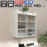 ウォールキャビネット ウォールシェルフ | Mirai ウォールキャビL アクリル戸 802080 nail