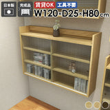 吊り戸棚 壁掛け棚 | Mirai ウォールキャビL アクリル戸 1202580 天然木突板 タモ