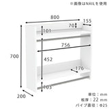 ハンガーラック 壁掛けハンガーラック