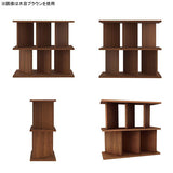 ディスプレイラック 間仕切りシェルフ | パーテーションラック 3×2/D30木目