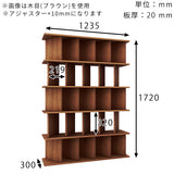 間仕切りシェルフ 自立式 | パーテーションラック 5×5/D30 aino