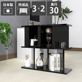 パーティション オープンラック | パーテーションラック 3×2/D30 black