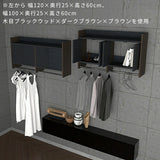 壁掛けハンガーラック ウォールシェルフ
