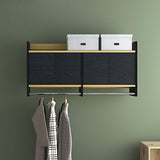 壁掛けハンガーラック ウォールシェルフ