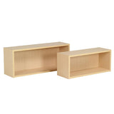 ウォールシェルフ 長方形 セット | WallBox7 B 木目 【SET】
