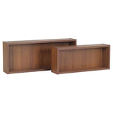 ウォールシェルフ 長方形 セット | WallBox7 E 木目 【SET】