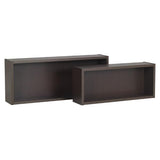 ウォールシェルフ 長方形 セット | WallBox7 E 木目 【SET】