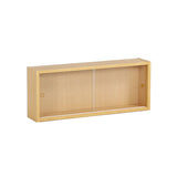 ウォールシェルフ 長方形 | WallBox7 E-M glass 木目