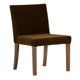 イス カフェ風 | JOY Sサイズ 肘なしタイプ ブラウン脚 モケット生地