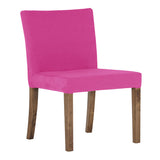 ダイニングチェア カフェ風インテリア | JOY Sサイズ 肘なしタイプ ソフィア生地 ブラウン脚