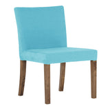 ダイニングチェア カフェ風インテリア | JOY Sサイズ 肘なしタイプ ソフィア生地 ブラウン脚