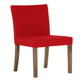 ダイニングチェア カフェ風インテリア | JOY Sサイズ 肘なしタイプ ソフィア生地 ブラウン脚