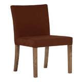 ダイニングチェア カフェ風インテリア | JOY Sサイズ 肘なしタイプ ソフィア生地 ブラウン脚