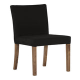 ダイニングチェア カフェ風インテリア | JOY Sサイズ 肘なしタイプ ソフィア生地 ブラウン脚