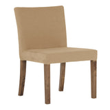 ダイニングチェア カフェ風インテリア | JOY Sサイズ 肘なしタイプ ソフィア生地 ブラウン脚