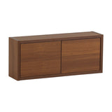 ウォールシェルフ 扉付き | WallBox7-DX E 単品S 木目