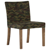 チェアー 北欧インテリア | JOY Sサイズ 肘なしタイプ 迷彩生地 ブラウン脚