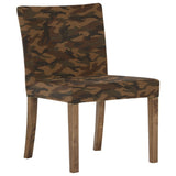 チェアー 北欧インテリア | JOY Sサイズ 肘なしタイプ 迷彩生地 ブラウン脚