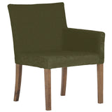 カフェチェア カフェチェアー | JOY Mサイズ 左肘タイプ モダン生地 ブラウン脚 1脚