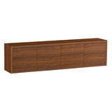 ウォールシェルフ 扉付き | WallBox7-DX B-1200 木目