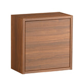 ウォールシェルフ 扉付き | WallBox7-DX A 単品M 棚付き 木目