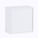 ウォールシェルフ 扉付き | WallBox7-DX A 単品M 棚付き 木目