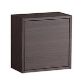 ウォールシェルフ 扉付き | WallBox7-DX A 単品M 棚付き 木目