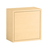 ウォールシェルフ 扉付き | WallBox7-DX A 単品M 棚付き 木目