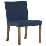 椅子 ダイニングチェアー おしゃれ | JOY 1P Sサイズ肘なし ブラウン脚 デニム