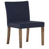 椅子 ダイニングチェアー おしゃれ | JOY 1P Sサイズ肘なし ブラウン脚 デニム