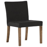 椅子 ダイニングチェアー おしゃれ | JOY 1P Sサイズ肘なし ブラウン脚 デニム