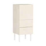 ミニチェスト キャビネット 木目柄 ホワイトウッド | whitewood 40L chest cabi