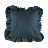 デニムクッション 人気 レストラン | interior cushion frill zero 45Fデニム【カバーのみ】