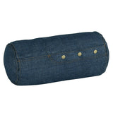 インテリアクッション 筒形 枕 | interior cushion bolster front hook 15R×30 中綿付き デニム生地