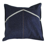 インテリアクッション シンプル | interior cushion y 45F 中綿付き デニム生地